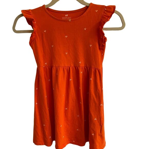 H&M Other - H & M Orange Knit Dress Knee Length Sz 6X/7 School Make Bundle Several sm sz